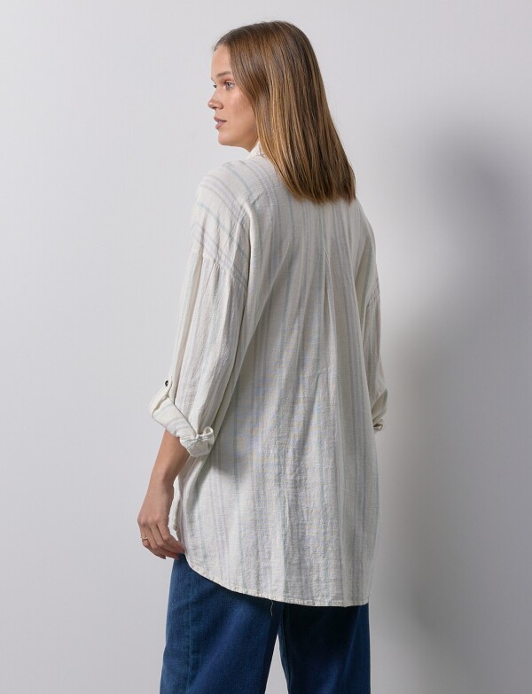 Camisola Lino CRUDO/MULTI