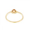 Anillo Lagrima-Plata rodinada con micra oro 18k-Piedra Citrino-AN2004 conpiedra