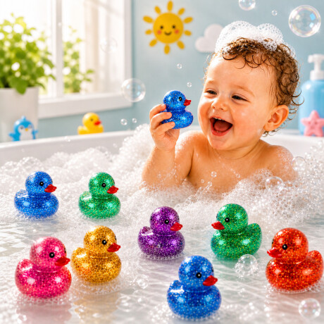 Juguete Baño Bebe Patitos Goma Bañera Set 6 Unid Sin Bpa Juguete Baño Bebe Patitos Goma Bañera Set 6 Unid Sin Bpa