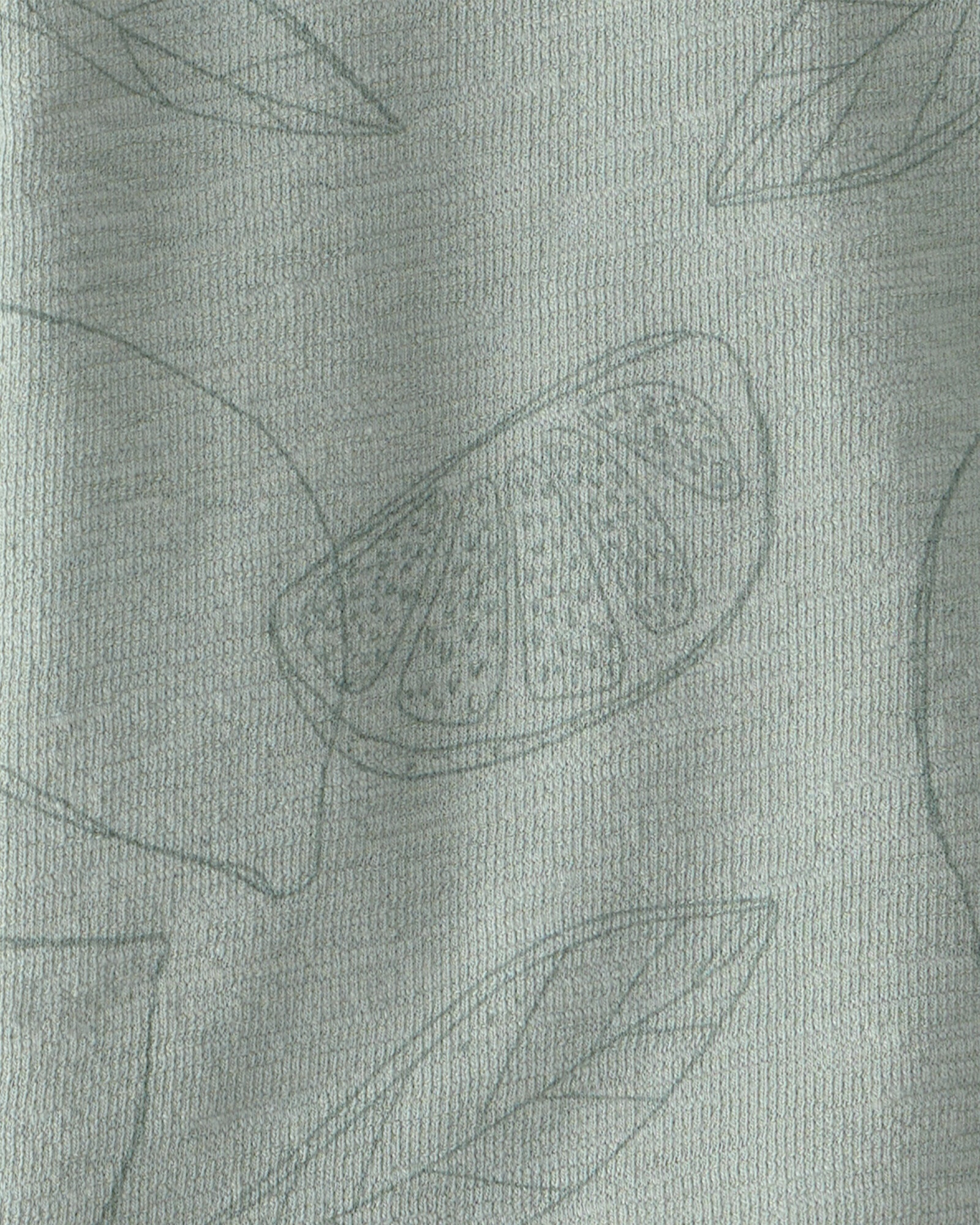 Set dos piezas de algodón orgánico, short y remera, verde, diseño cítricos Sin color