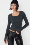 Top Alanis Gris Plomo