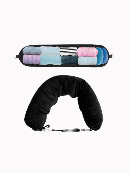 ALMOHADA TRIP CARGA ROPA NEGRO