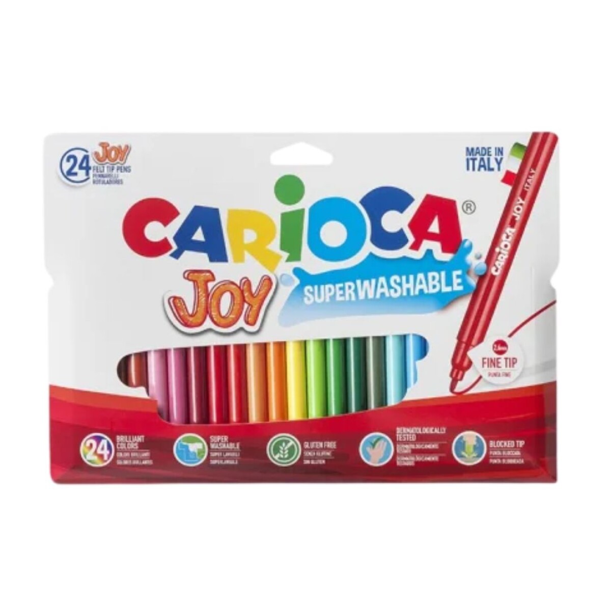 Marcadores Finos Carioca Joy x24 – Súper Lavables - N/a 