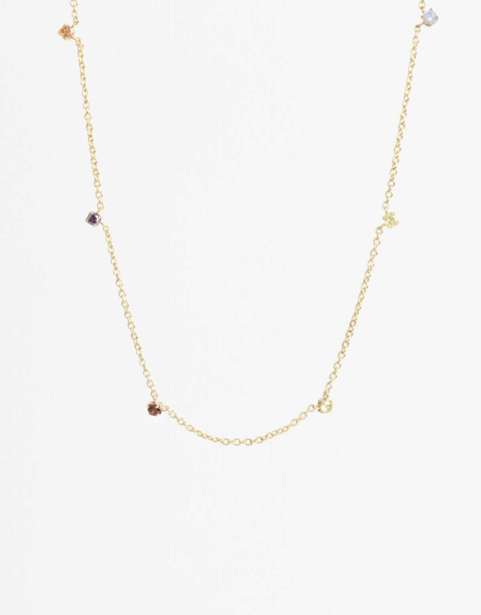 Collares Cortos Cubic zirconia - Dorado 