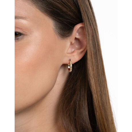 Argollas Con Strass Cristal
