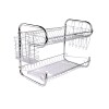 Escurre vajilla de acero con bandeja 39.5x11x25cms Escurre vajilla de acero con bandeja 39.5x11x25cms