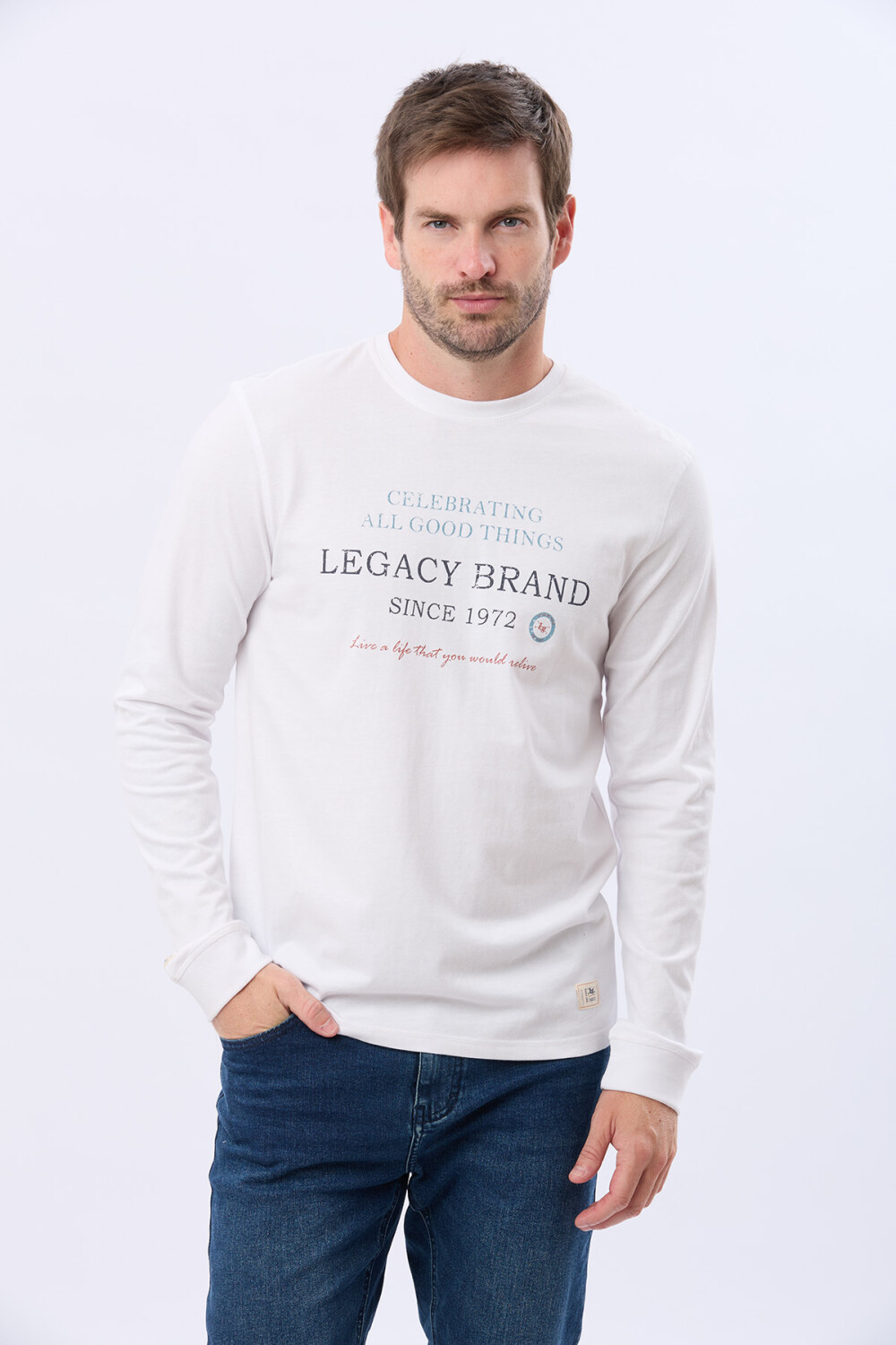 REMERA ESTAMPADA DE ALGODÓN Blanco