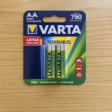 Pila AA Varta Recargables 1400mah Pila AA Varta Recargables 1400mah