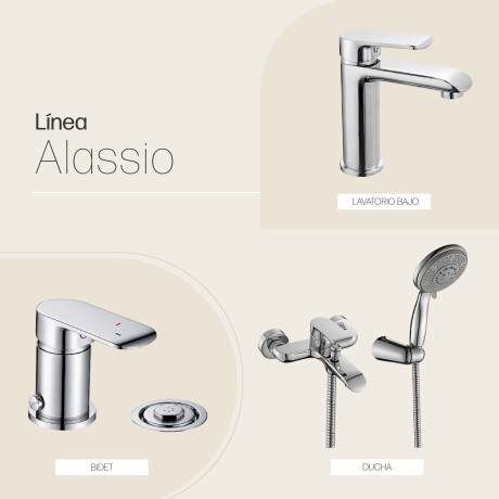 Juego Grifería Lavatorio Bajo Ducha Exterior Y Bidet CROMO