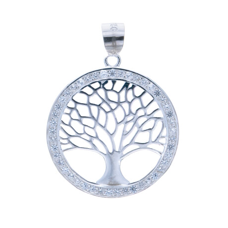 Dije de plata 925 con circonias, ARBOL DE LA VIDA. Dije de plata 925 con circonias, ARBOL DE LA VIDA.