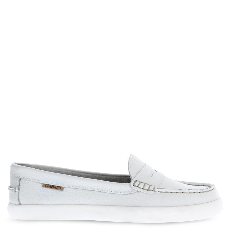 Zapato de Mujer Bottero Mocasin Casual Blanco
