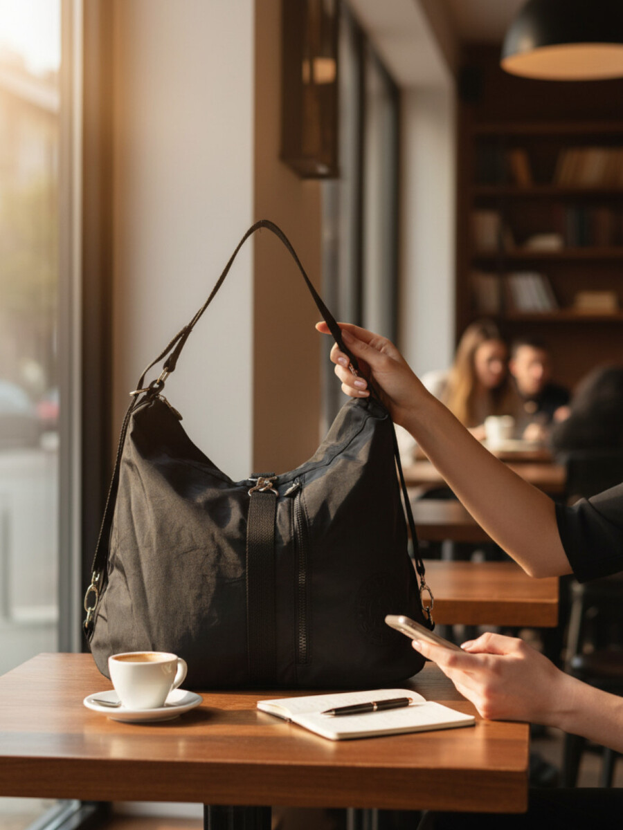 Bolso cartera mochila - Negro 