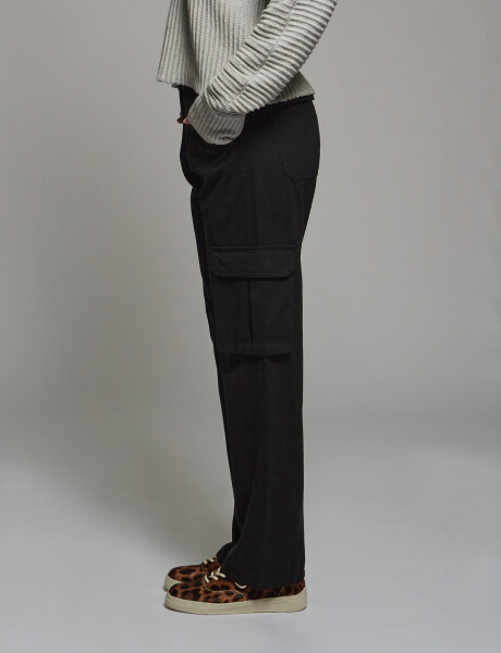 Pantalon cargo negro