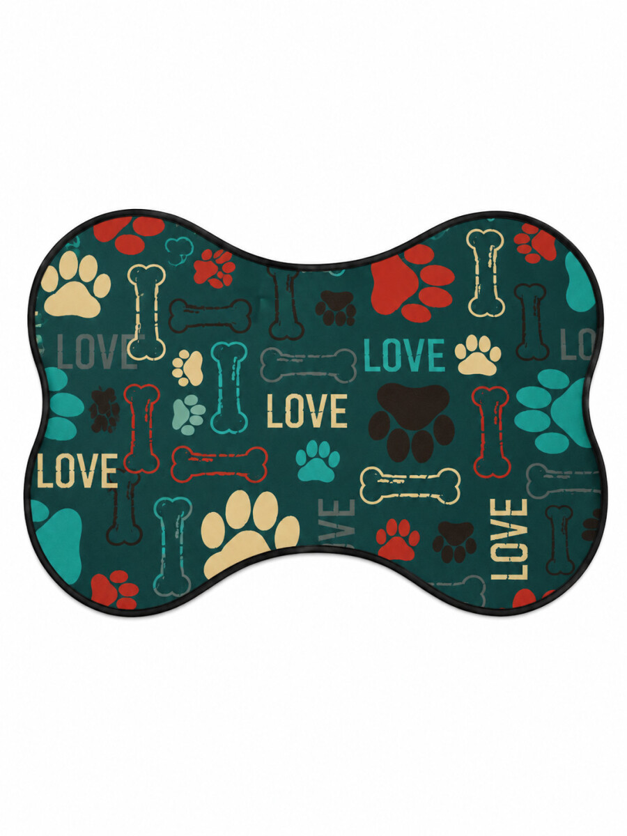 ALFOMBRA DOGGIE HUESITOS - MULTICOLOR 