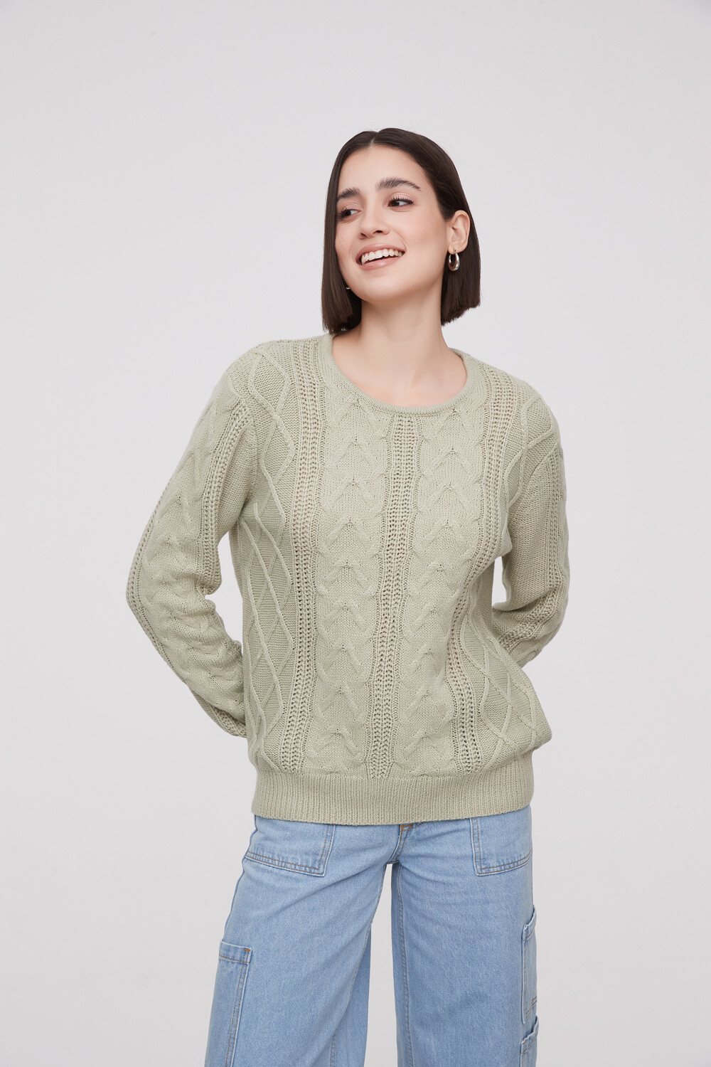 Sweater Focio Verde Palido