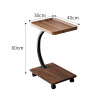 Mesa Auxiliar Lateral con Ruedas Metal y Madera Mesa Auxiliar Lateral con Ruedas Metal y Madera
