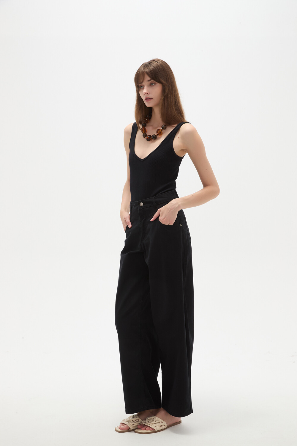 Pantalon Grava Negro