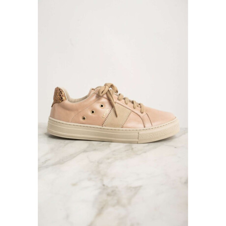 Zapatilla Cuero Rosa Viejo