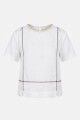 BLUSA LINO CRUZ BLANCO
