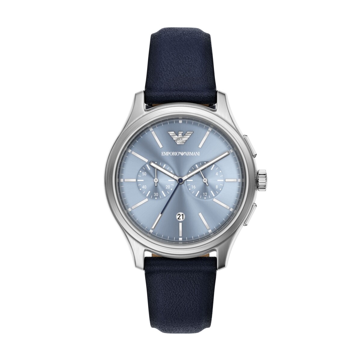 Reloj EMPORIO ARMANI DARIO Cuero Azul Esfera 42mm 
