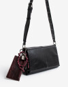 Bandoleras Cartera Formato Bandolera Con Tachas - Negro