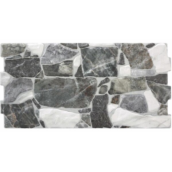 REVESTIMIENTO IMITACIÓN PIEDRA NERVION GRIS "A" 25X50 CM Revestimiento Imitación Piedra Nervion Gris "a" 25x50 Cm