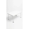 Mesa Ratona blanca con patas de metal - PRODUCTO CON DETALLES Mesa Ratona blanca con patas de metal - PRODUCTO CON DETALLES