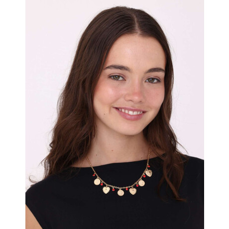 Collares Cortos Multi dijes Dorado