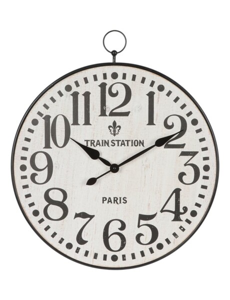 RELOJ DE PARED HIERRO D50X57.5X4.5CM TRAIN STATION RELOJ DE PARED HIERRO D50X57.5X4.5CM TRAIN STATION