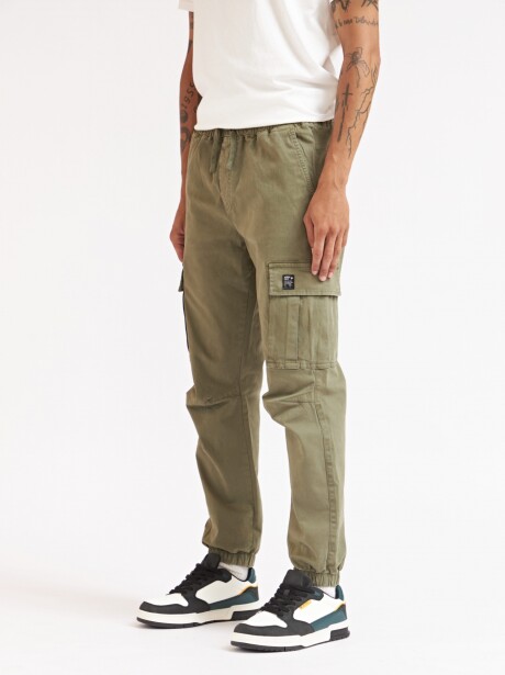 PANTALON CARGO SALTA VERDE MILITAR