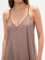 Vestido Bando Taupe / Mink / Vison