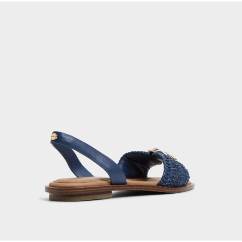 GOASSI GOLD TEXTILE NAVY SUEDE