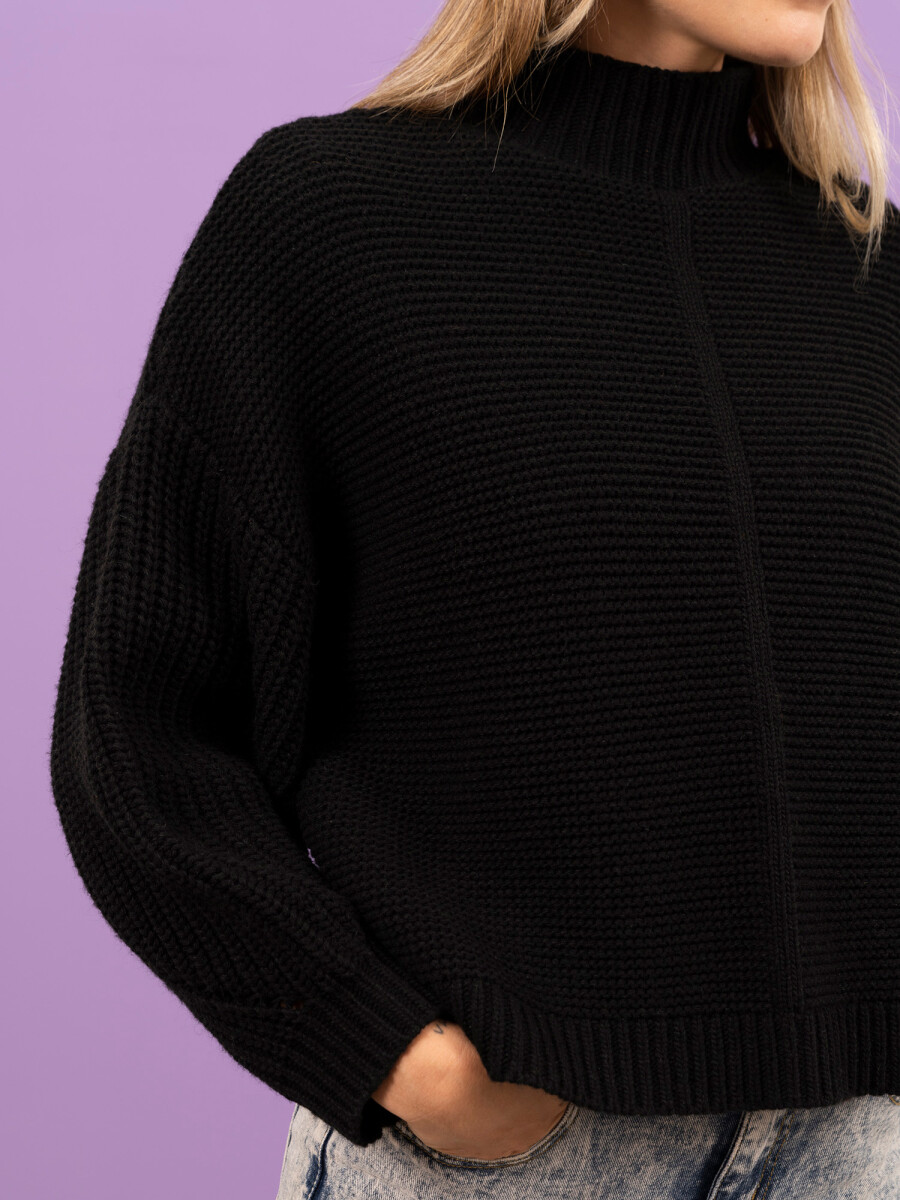 Sweater boxy - negro 