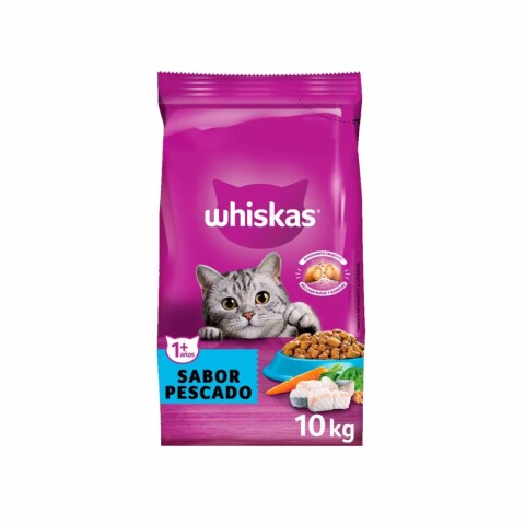 WHISKAS GATOS ADULTOS 10 KG PESCADO