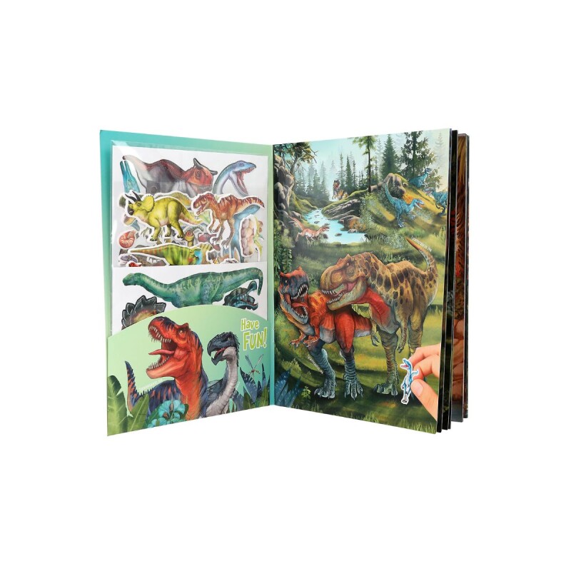 Libro con 80 stickers Dinosaurios Dino World Libro con 80 stickers Dinosaurios Dino World