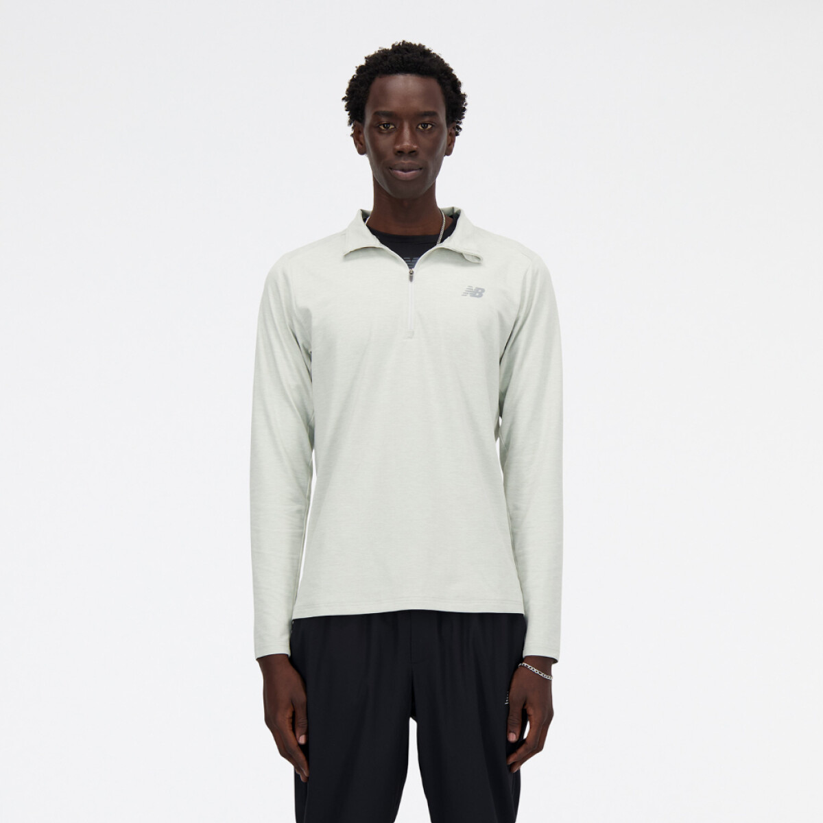 Casaca Running Space Dye 1/4 Zip Hombre 