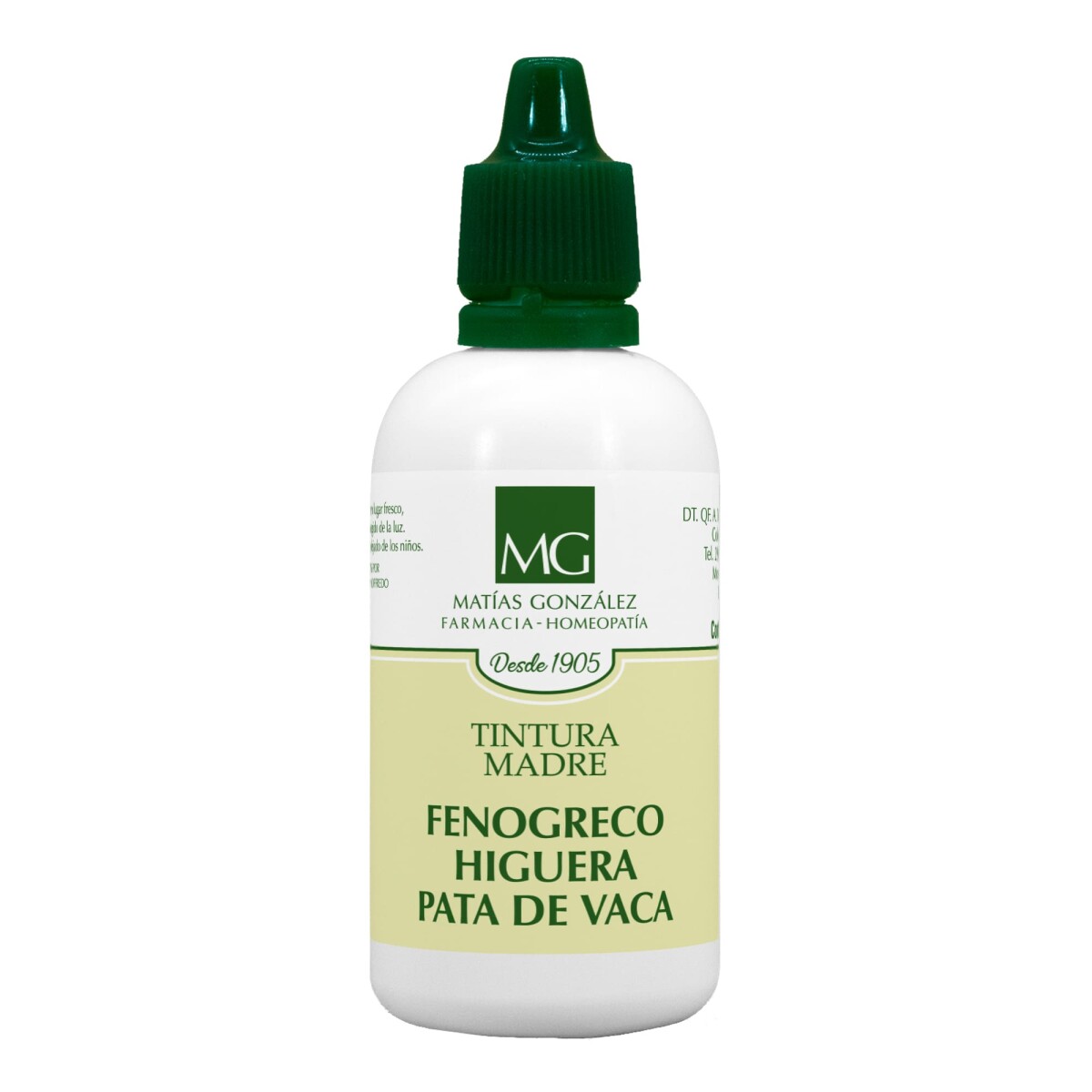 Gotas Tintura Madre Fenogreco, Higuera y Pata de Vaca 60cc - (Nº12) 