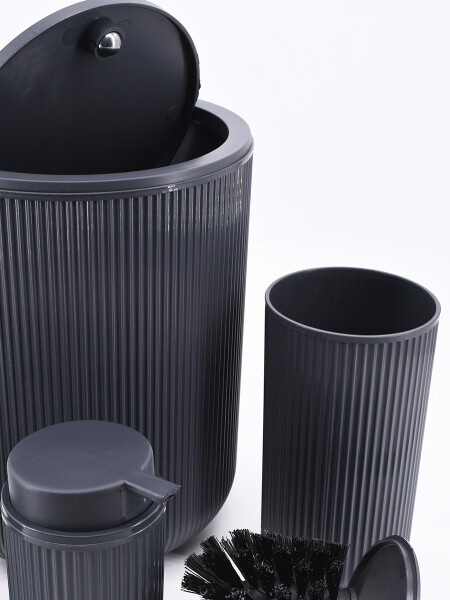 SET DE BAÑO 5 PIEZAS GRIS