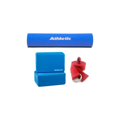 Kit De Yoga - Colchoneta, Bloque Y Cinta Athletic Kit De Yoga - Colchoneta, Bloque Y Cinta Athletic