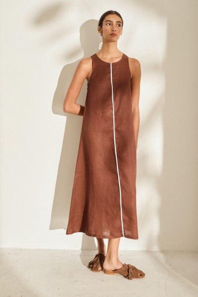 PRE VENTA VESTIDO BRISA Chocolate