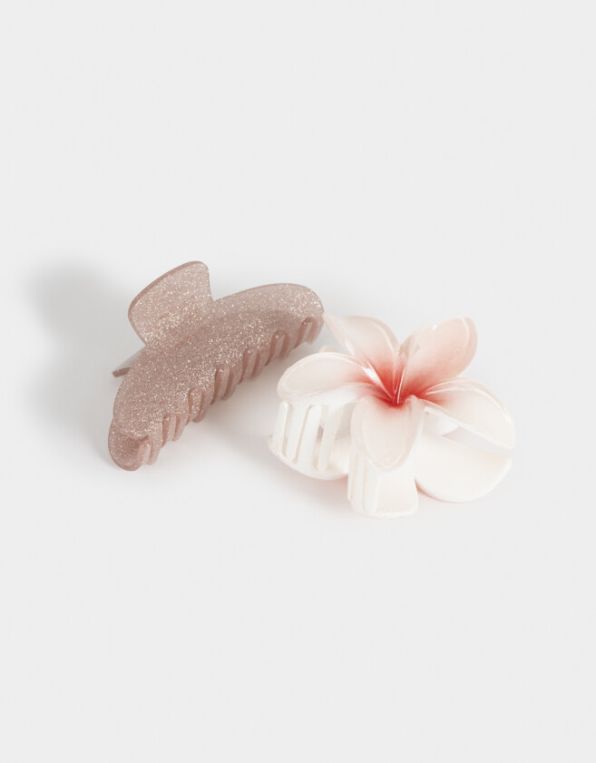 Broches Sets Hawaianas Set De Broches - Rosa Bebe