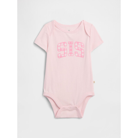 V-VALUE SS GRPH BS SP FAM PINK GINGHAM