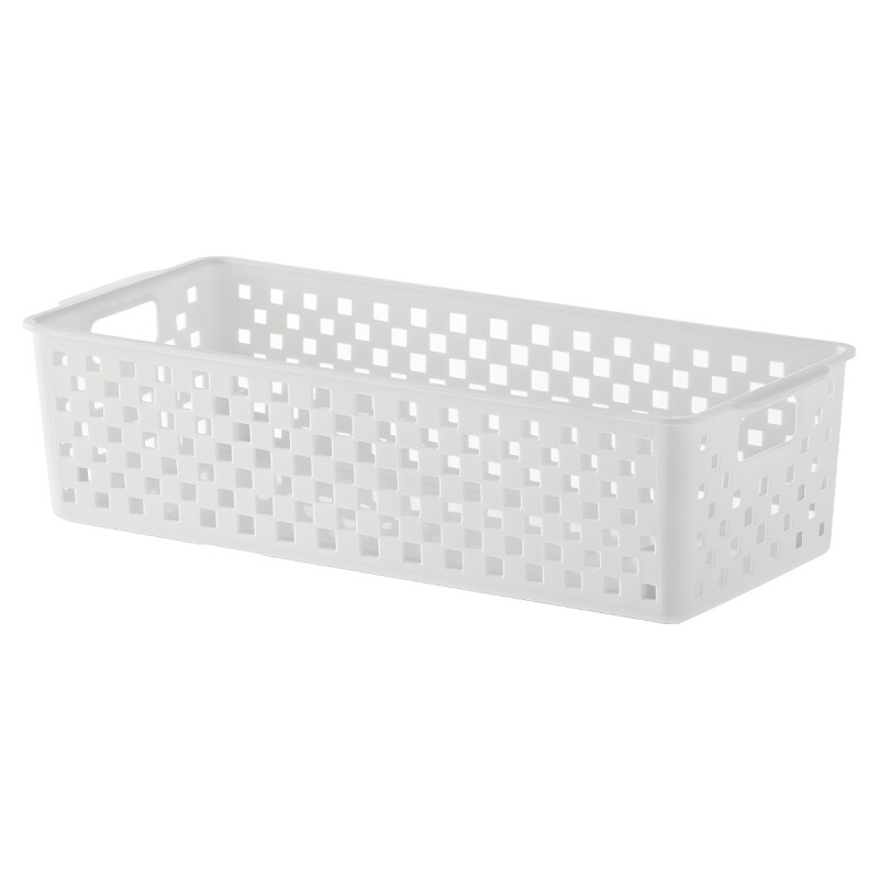 Set x3 Cesto organizador Quadratta calado GS BLANCO