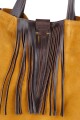 Bolso tote de cuero Marron