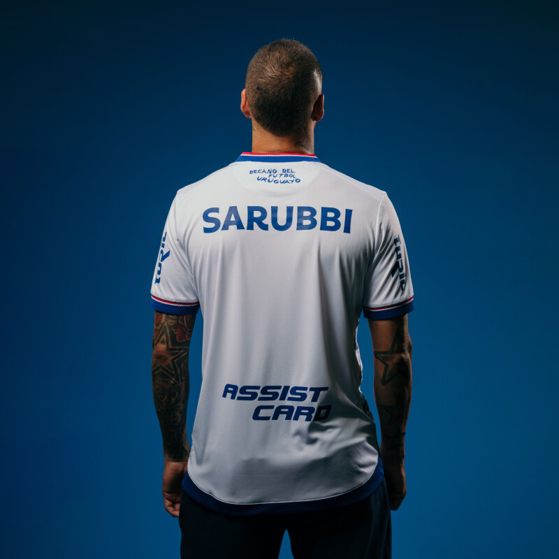 Camiseta de Hombre Umbro Nacional Home Oficial 2025 Blanco - Azul Real - Rojo