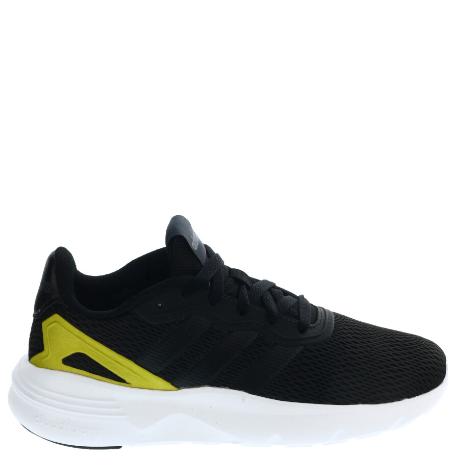 Championes de Mujer Adidas Nebzed Cloudfoam Lifestyle Running Negro - Dorado