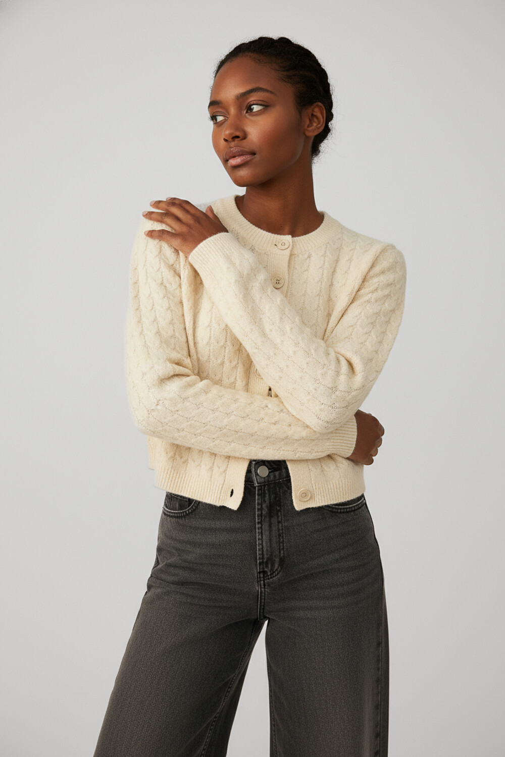 Cardigan Iveros Crudo / Natural