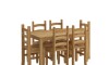 Juego De Comedor 6 Sillas - Corona - Madera Natural