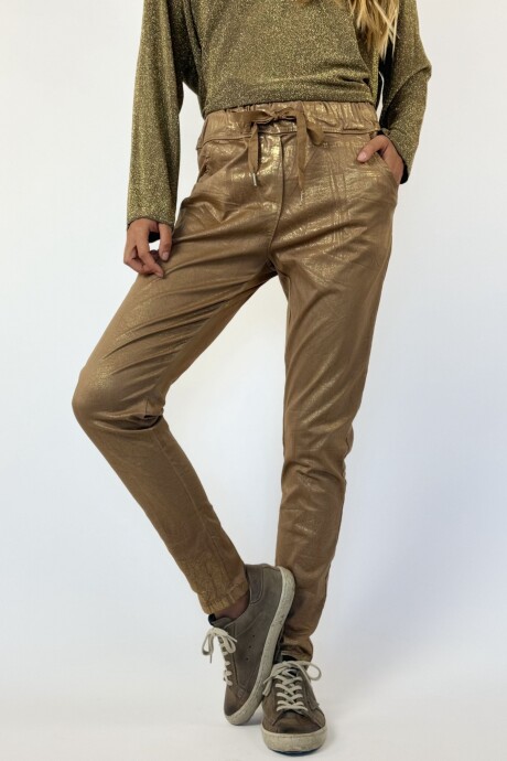 PANTALÓN FATMA Dorado - Camel
