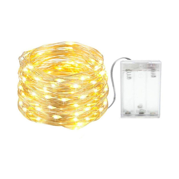Guirnalda Luciérnagas 2 M 20 Led Cálida A Pila Alta Calidad Guirnalda Luciérnagas 2 M 20 Led Cálida A Pila Alta Calidad